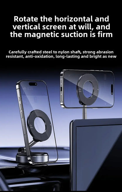 Foldable Magnetic Car Phone Holder With 360 Degree Rotation - Smarsty