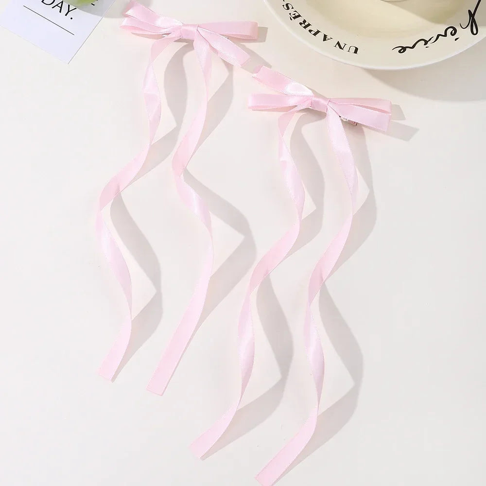 Fabric Hair Bow Clips Set for Women and Girls - Smarsty
