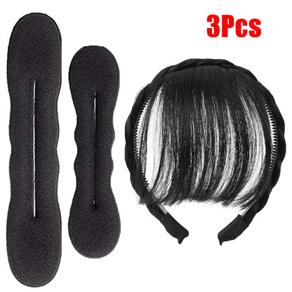 Easy Donut Bun Curler Hair Scrunchie Effortless Volume - Smarsty