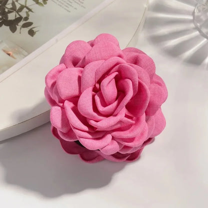16 Color Rose Flower Hair Claw Clips Medium Secure Grip - Smarsty
