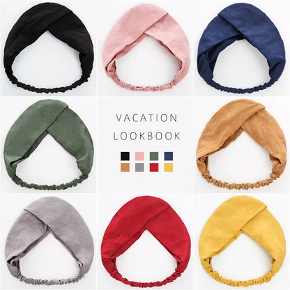Twist Knotted Turban Headband For Women Soft Winter - Smarsty