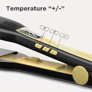 KIPOZI Professional Titanium Flat Iron with LCD Display - Smarsty