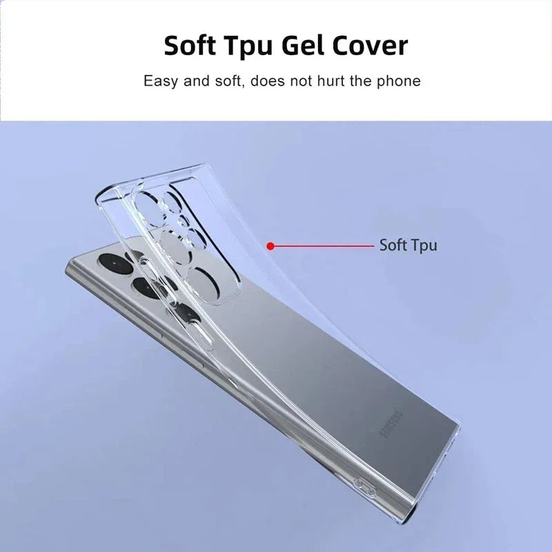 Soft Silicone Clear Case For Galaxy A53 Anti Fingerprint - Smarsty