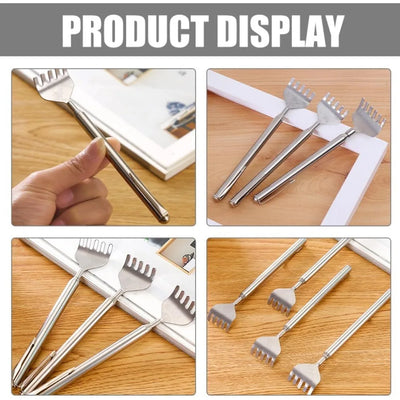 silvery Telescopic Back Scratcher,  Portable Extendable Stainless Steel  Scratchers for Men Women ，Mothers Gifts，Gifts For Men，G - Smarsty