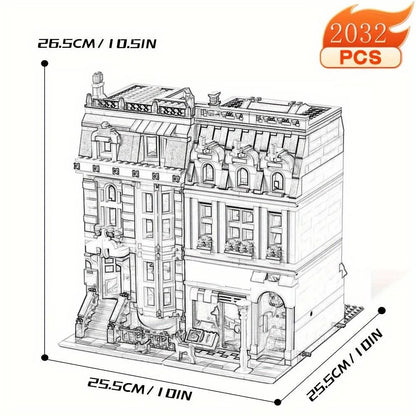 Creative Ideas Compatible 10224 King with figure Street View Building Block Hall Pet shop MOC Bank Christmas gift Adult toys