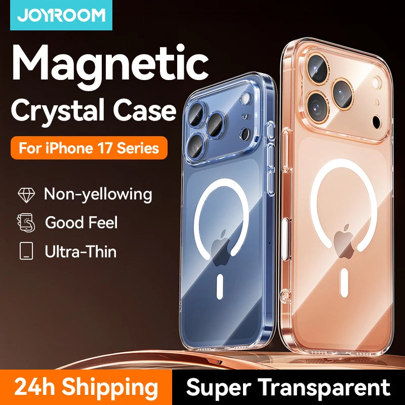 Magnetic Clear iPhone 17, 17 Pro and Pro Max Case Anti Yellowing - Smarsty