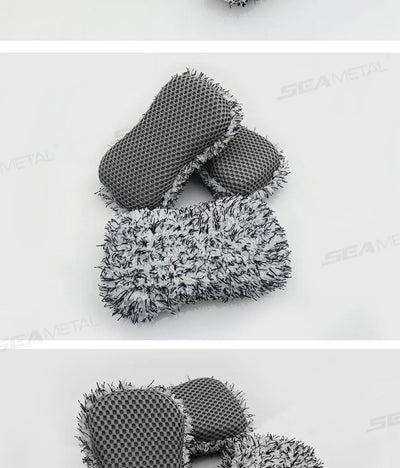 Two Sided Microfiber Car Wash Sponge For Scratch Free Care - Smarsty