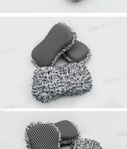 Two Sided Microfiber Car Wash Sponge For Scratch Free Care - Smarsty