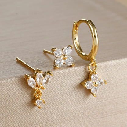 3PCS Stainless Steel Dangle Earrings Set for Women - Smarsty