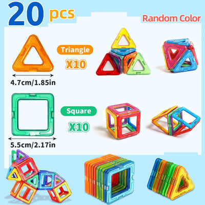 Magnetic Building Blocks DIY Magnets Toys medium size STEM Toys Construction Toys Learning Educational Magnet Toys - Smarsty