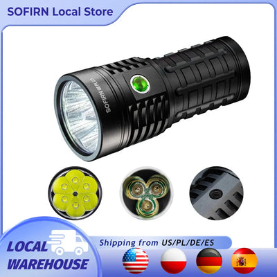 Sofirn Q8 Plus Super Powerful LED Flashlight 16000lm USB C Rechargeable 21700 Anduril 2.0 Torch XHP50B Reverse Charging - Smarsty