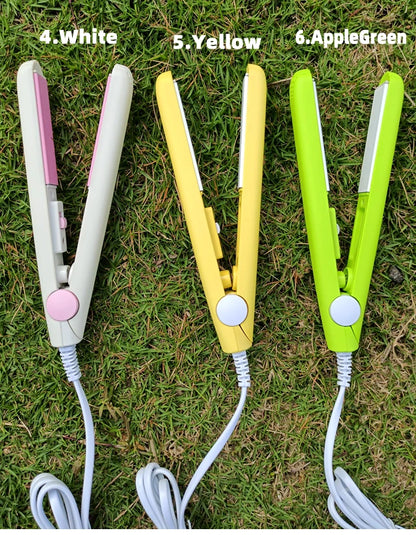 Mini Ceramic Hair Straightener and Curler for Quick Styling - Smarsty