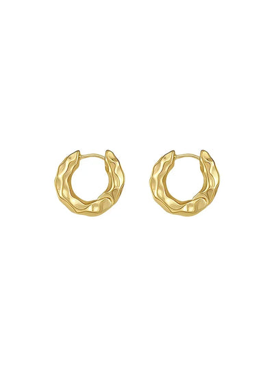 925 Sterling Silver Hoop Earrings Lightweight Trendy - Smarsty