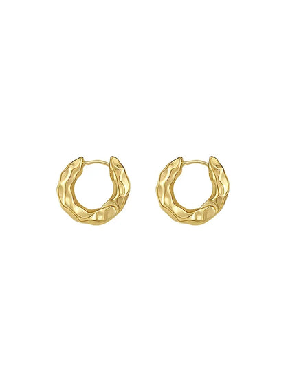 925 Sterling Silver Hoop Earrings Lightweight Trendy - Smarsty