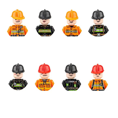 building blocks action doll mini city figures toys girls soldiers policeman robot worker fireman farmer cook movie characters