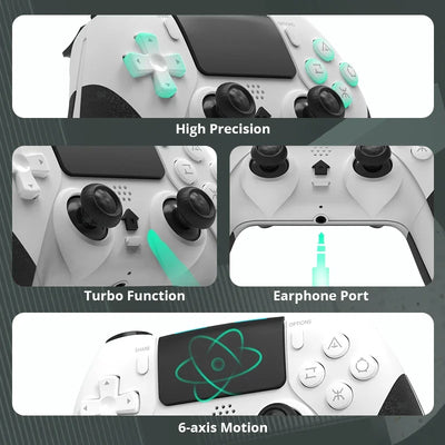 Bluetooth Wireless Controller for PS4 and PC Gaming - Smarsty