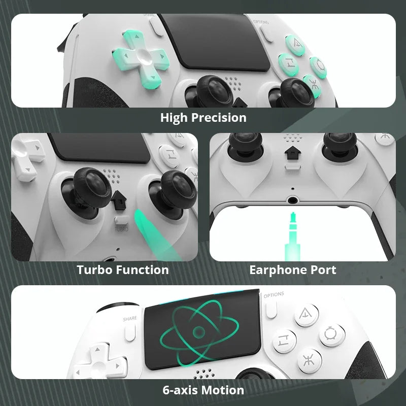Bluetooth Wireless Controller for PS4 and PC Gaming - Smarsty