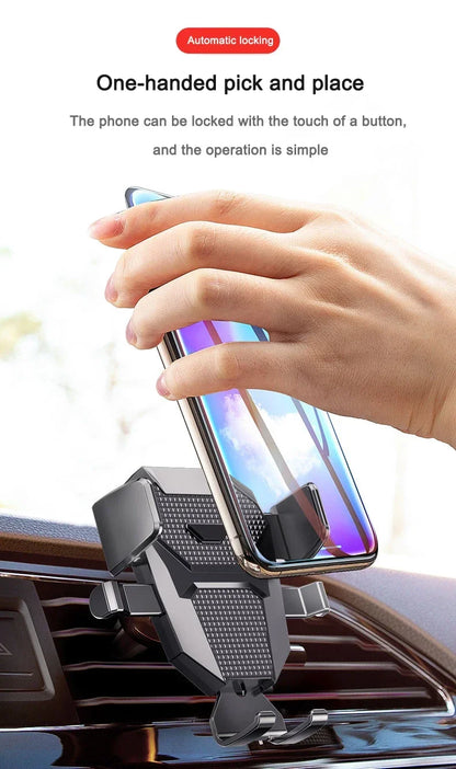 Universal Car Phone Holder With 360 Degree Pivot Mount - Smarsty