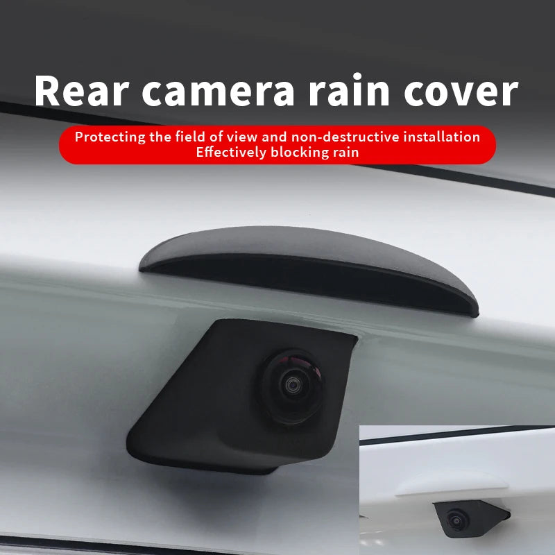 Car Reversing Rear Camera Rain Cover ABS Rain-Proof Car Reverse Camera Rain Shade Cover Waterproof Shield Car Exterior Accessory - Smarsty