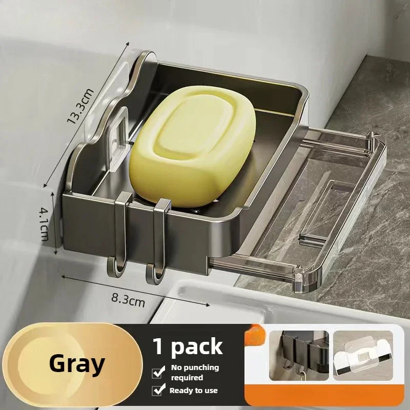 Wall Mounted Soap Holder with Double Drainage Design - Smarsty