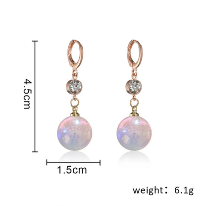 Pearl Long Earrings With Rhinestones For Wedding Fashion - Smarsty
