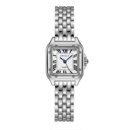 Light Luxury Women’s Gold Quartz Watch with Bracelet Clasp - Smarsty