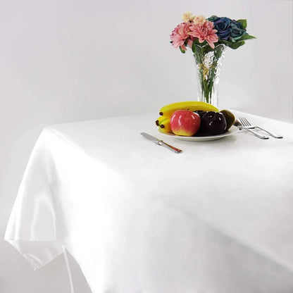Rectangle Satin Tablecloth for Elegant Wedding Decor - Smarsty