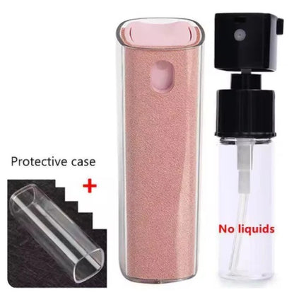 Two In One Screen Cleaner Spray Bottle With Microfiber Cloth