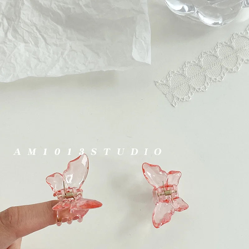Cute Transparent Butterfly Hair Claw Clips Non Slip - Smarsty