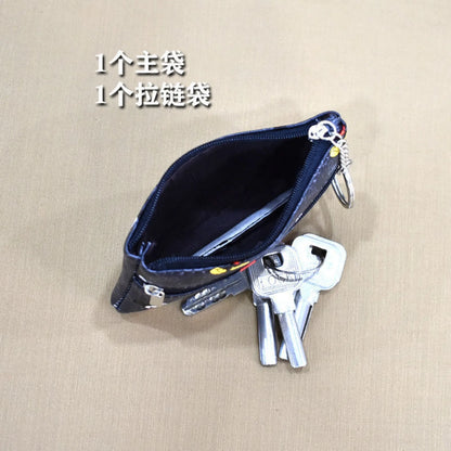 Disney Mickey Mouse Premium Genuine Leather Cartoon Phone Wallet Anime Coin Purse High-capacity Card Package Portable Wallet New