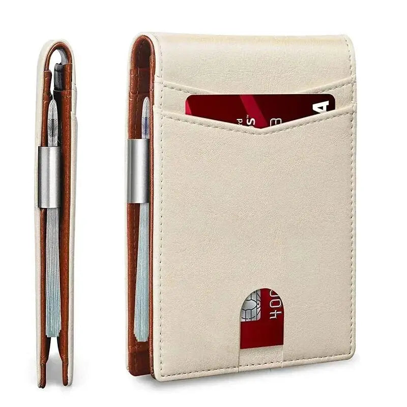 Rfid Carbon Fiber Luxury Men Wallets Money Bag Slim Thin Man Card Holder Wallet for Men Small Short Purse Male Vallet Billfold - Smarsty