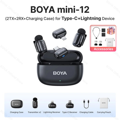Boya Mini Wireless Lavalier Microphone for Mobile Recording - Smarsty