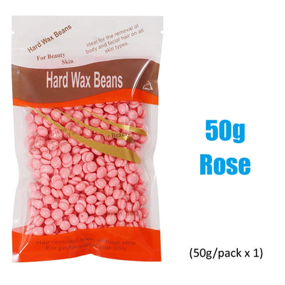 500g/200g/50g Hard Wax Beans for Hair Removal Body European Brazilian Pearl for Wax Warmer Waxing Beans for Wax Heater Machine - Smarsty