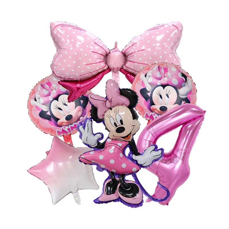 Minnie Mouse Birthday Party Disposable Tableware Set - Smarsty