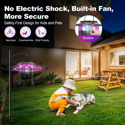 Bug Zapper Outdoor, Mosquito Zapper, Electric Fly Zapper, Mosquito Killer, Fly Traps,Flying Insects Zapper Indoor Outdoor