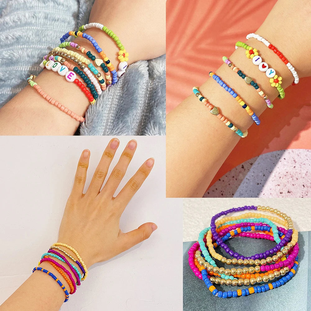 2400pcs Glass Seed Beads Mixed Colors for Jewelry Making - Smarsty