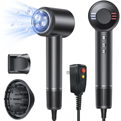 High Speed Hair Dryer with Diffuser and Negative Ions - Smarsty