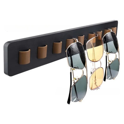 Wooden Eyeglass Storage Rack Wall Mounted Eyeglass Rack Household Sunglasses Sunglasses Storage Rack Glasses Display by Smarsty
