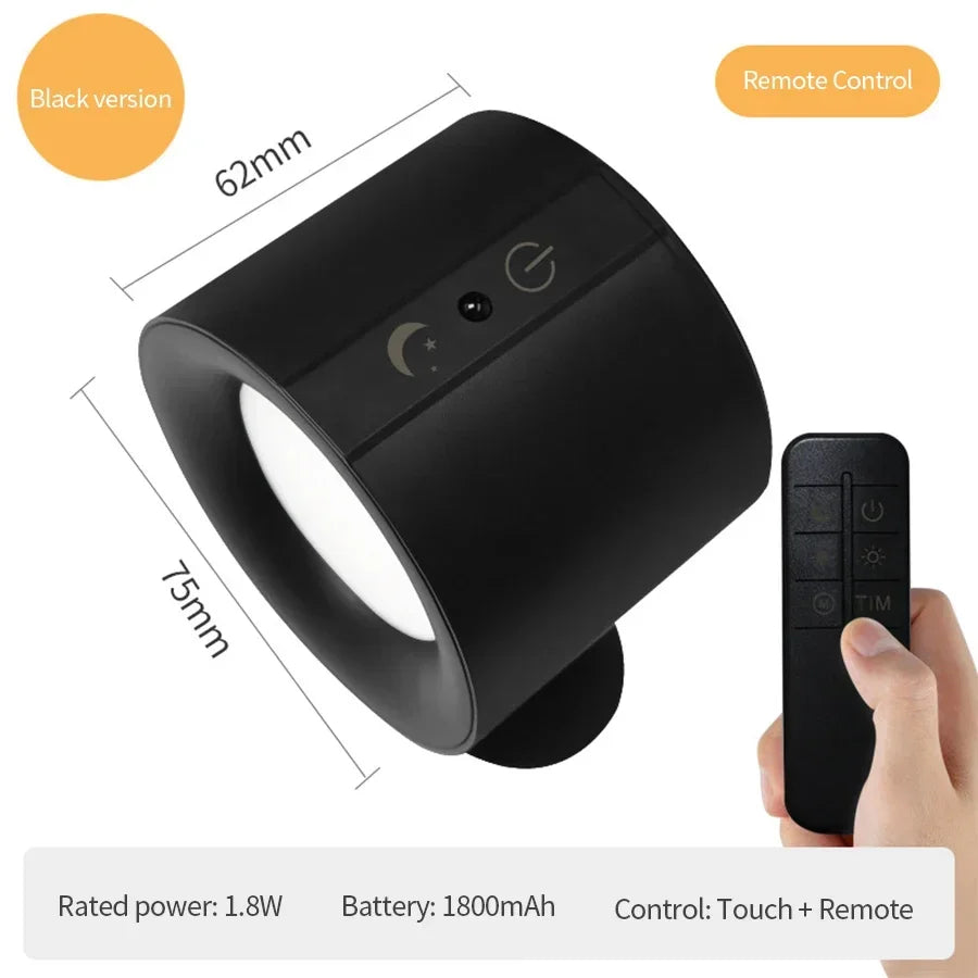 Rechargeable LED Wall Light with Remote Control - Smarsty