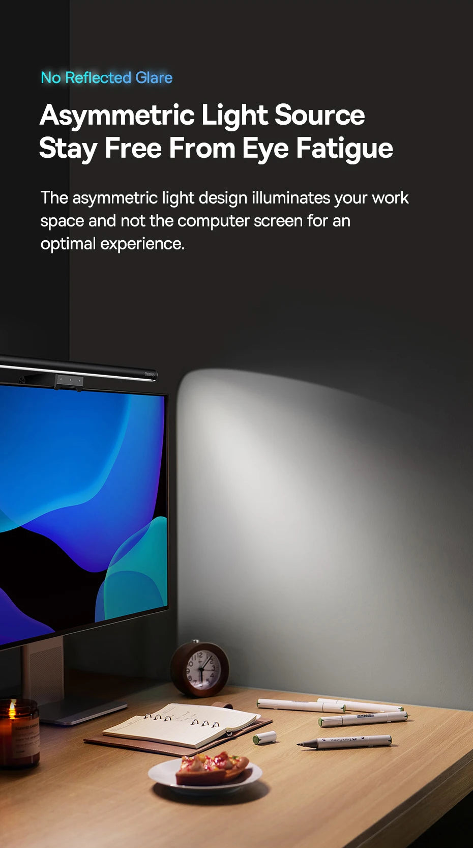 Baseus LED Screen Light Desk Lamp for Reading - Smarsty