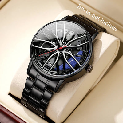 Fashion Men's Quartz Watch with Stainless Steel Band - Smarsty