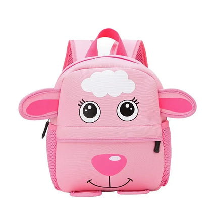 Cartoon Animal Kids Backpack With Durable Nylon Construction - Smarsty