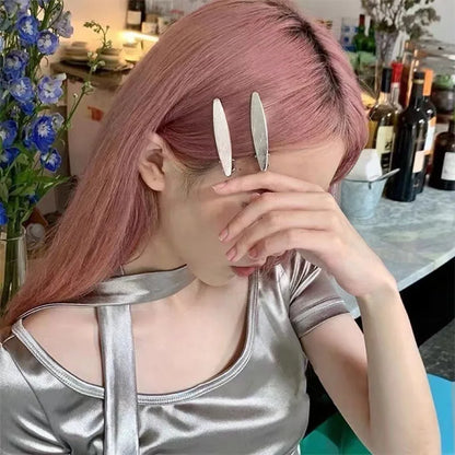 24 Pcs Y2K Silver Metal Hairpins for Fashionable Styling - Smarsty
