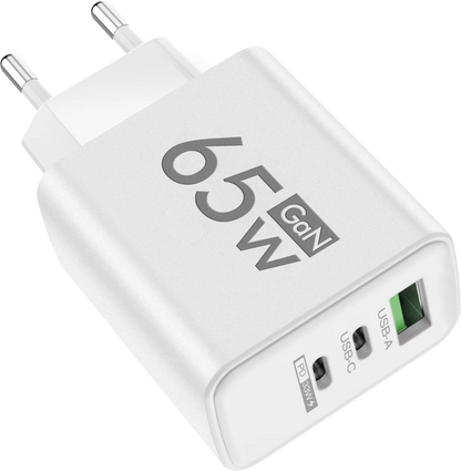 GaN 65WMax USB C PD Ultra Fast Charging Wall Charger - Smarsty