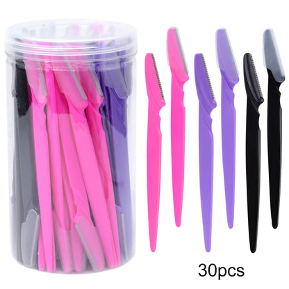 30 Pcs Eyebrow Razors Safe Hair Removal Kit - Smarsty