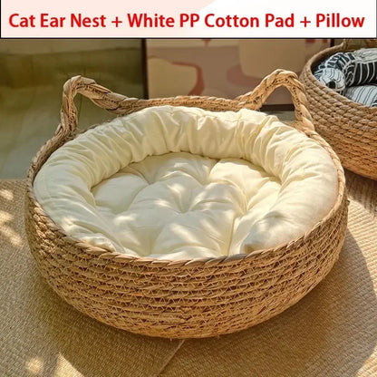 Breathable Summer Cat Bed with Removable Cover - Smarsty