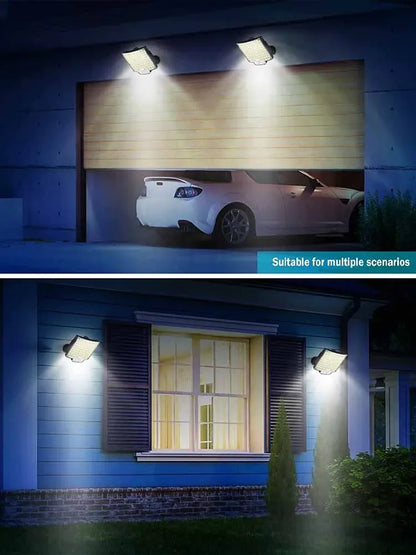 Solar Powered LED Wall Lights with Human Body Sensor - Smarsty