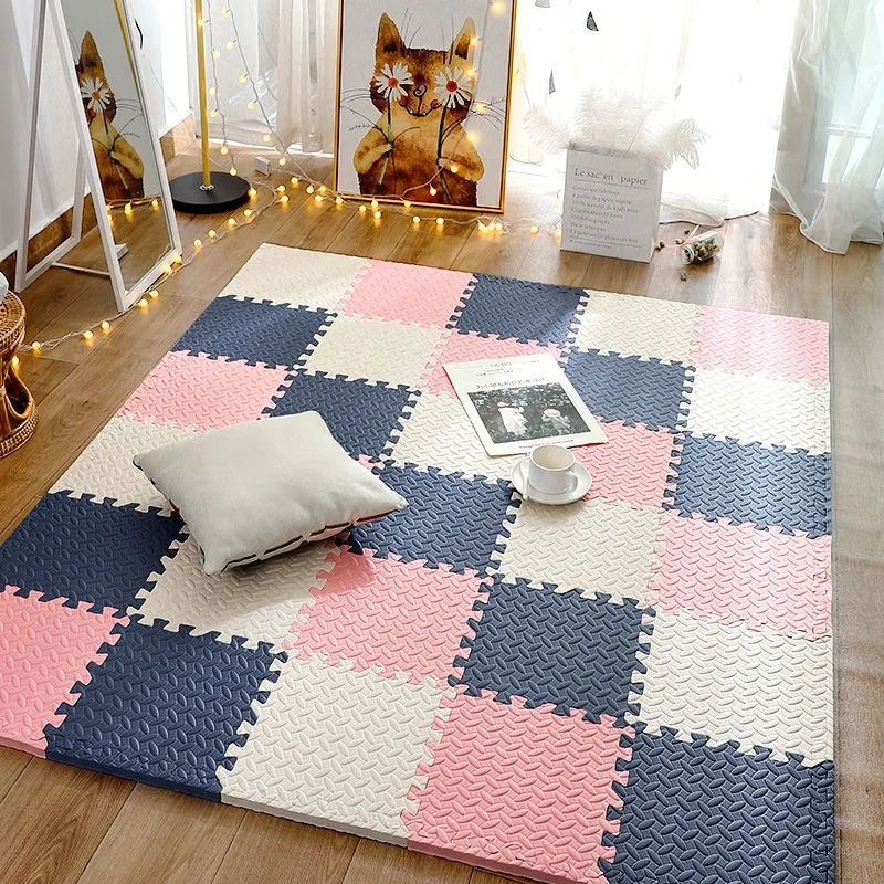 12pcs Foam Baby Play Mat Puzzle Mat Kids Interlocking Exercise Tiles Rugs Floor Tiles Toy Carpet Soft Carpet 30*30*1cm - Smarsty