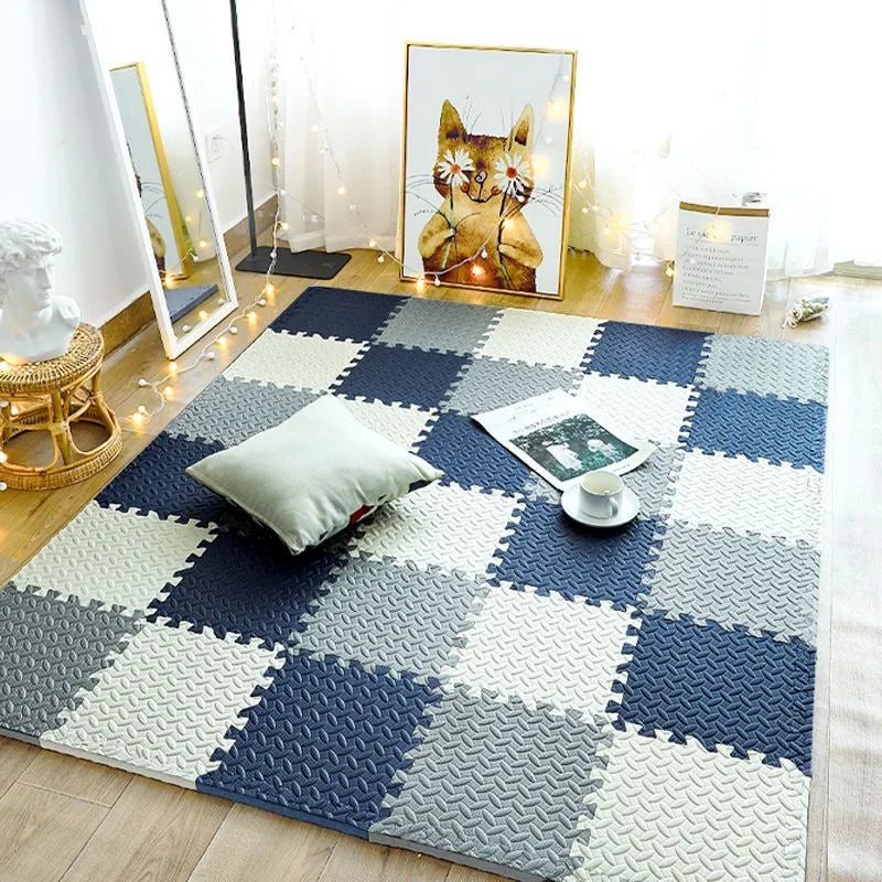 12pcs Foam Baby Play Mat Puzzle Mat Kids Interlocking Exercise Tiles Rugs Floor Tiles Toy Carpet Soft Carpet 30*30*1cm - Smarsty