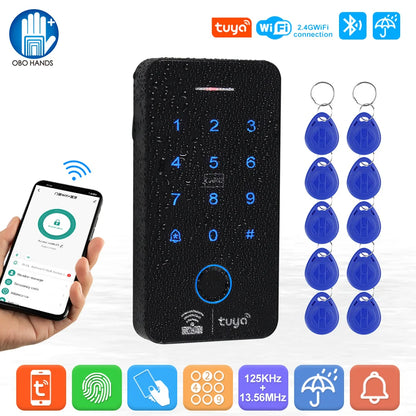 WiFi Tuya Fingerprint Access Controller Waterproof System - Smarsty